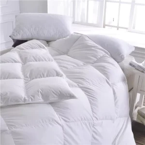 Hotel Duvet Insert Feather Soft Velvet Four-Season Extra-Thick Machine-Washable Pure Cotton Weave Quilted Pattern
