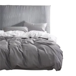 Hotel Factory Supply Solid Duvet Cover Set Bedding Linen Set Comforter Set