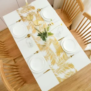 Hotel-Grade Polyester Table Runner with Elegant Finish for Upscale Hotel Dining Use