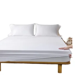 Hotel-Grade Solid Colour Brushed Breathable 200TC 100% Cotton All-Season Three-Piece Fitted Sheet Four-Piece Plain Flat Sheet