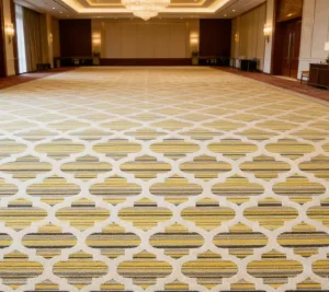 Hotel Hallway Carpet Wall to Wall Nylon Axminster Stain Resistant Heavy Traffic Custom Logo Monthly Restock