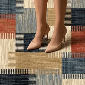 Hotel Hallway Wall to Wall Carpet Nylon Fire Resistant Stain Resistant Custom Pattern