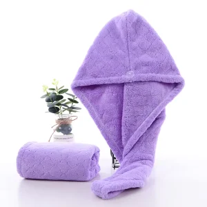 Hotel Household Coral Fleece Material Quick Dry Soft Absorbent Hair Towel