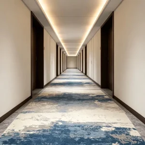 Hotel Interior Renovation Polyester Wall to Wall Carpet Wear Resistant Custom Drawing Free Swatch Large Hotel Walkway Bulk