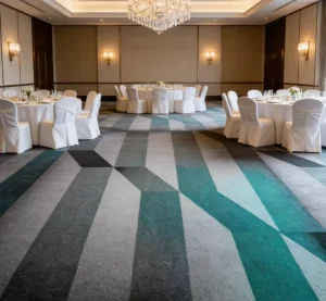 Hotel Lobby Axminster Carpet Wool Blend Fire Resistant Stain Resistant Custom Design Bulk Order