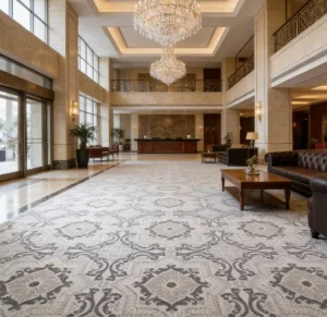 Hotel Lobby Broadloom Carpet Nylon Heavy Traffic Anti Slip OEM ODM Custom Commercial Renovator Long Term Cooperation