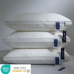 Hotel Luxury Neck Pillow White Cotton Bed Pillow for Sleeping