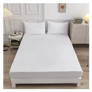 Hotel Microfiber Bed Fitted Sheet 100% Polyester Super Soft Custom Logo Plain Style Adults Available King Queen Twin