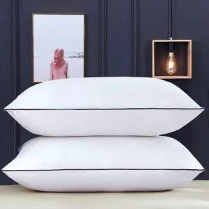 Hotel Pillows 2 Sets of Double Bed 2 Sets of Standard large Pillows Adjustable Fixed Bed Pillows Suitable for Belly Sleepers