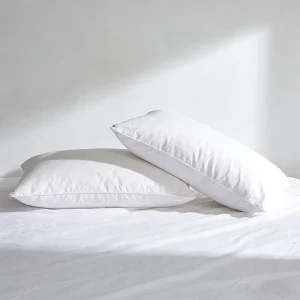 Hotel Pillows High Quality 100% Cotton Custom Logo Luxury Washable Minimalist Bed Pillow for Hospitality Resort Guest Room