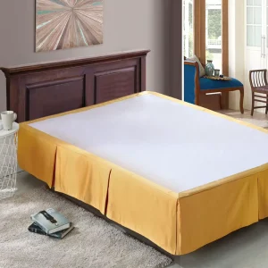 Hotel Popular Queen Size Bed Skirt With Fitted Sheet