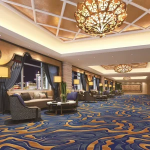Hotel Project Custom Carpet Luxury Wool and Nylon Axminster Banquet Hall Dining Room Anti-Static Anti-Slip Wall to Wall Carpet