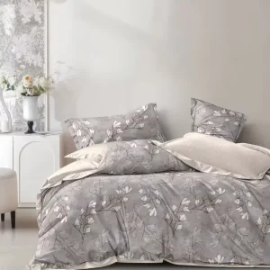Hotel Quality Polyester Printed Bedding Set Duvet Cover Flat Sheet and 2 Pillowcases Set