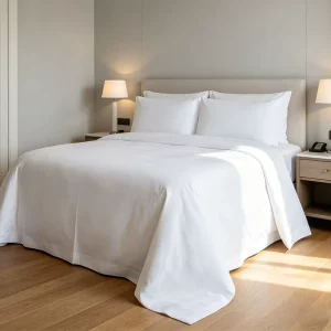 Hotel Quality Pure Cotton Beddings Luxury Pilling Resistant 4pcs Bedding Set for Hospitality Resort