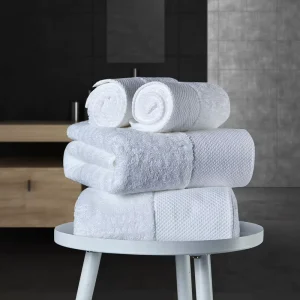 Hotel Quality Towels 70×140 White 16S Platinum Satin Bath Towel Multiple Sizes 80×150 80x160cm Stock Ready to Ship for Hotel Spa