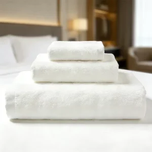 Hotel Quality Towels White Plain Fluffy Absorbent Breathable Satin Cotton Bath Sheet for 5 Star Spas Resorts