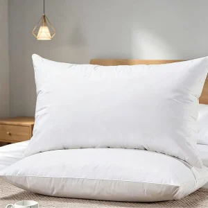 Hotel Quality White Pillow Case 100% Cotton Durable Washable Standard Queen Size Pillowcase