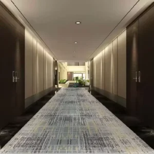 Hotel Refit FF&E Supplier Wall to Wall Nylon Broadloom Carpet Wear Resistant Silent OEM Custom Free Color Swatch