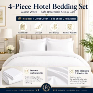 Hotel Solution 100% Cotton White Bedding Modern Hotel Bed Sheet Hotel Bulk Supplies