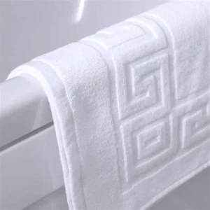 Hotel Spa Shower Bathtub Mats Non Slip Floor Mat 32S Cotton Shower Bathroom Linen Floor Mat
