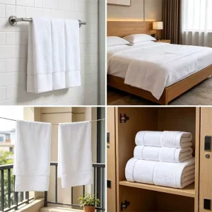 Hotel Style 100% Cotton Bath Sheet Extra Large 70x140om 600gsm Plush Zero Twist White Towel