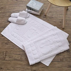 Hotel Thick 100% Cotton Terry Hotel Bath Mat Foot Towel