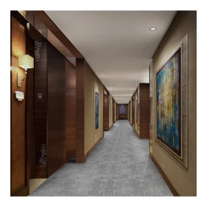 Hotel Wall to Wall Carpet Room Tufted in Stock Carpet Machine Made Tufted Plain Carpet