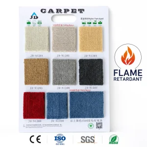 Hotel Wall to Wall Carpet Solid Colors Cut Pile Woven Machine Made Nylon Modern High Pile Jacquard