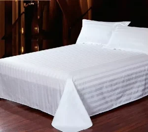 Hotel and Hospital White Bed Sheet Cotton Bedding Sheet Set