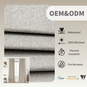 Hotels Hospitals Offices Classic TPU Coated 100% Polyester Blackout Curtains High Precision Fluff for Full Season