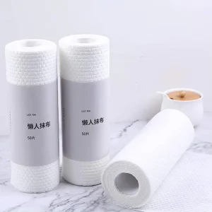 Household Cleaning White Cloths Kitchen Towel Wet and Dry Washable Cleaning Towel Disposable Lazy Wiping Rags