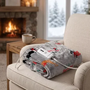 Household Electric Blanket Fast Heating Automatic Power-Off Overheat Protection Detachable Design Flannel Material