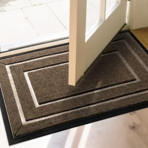 Household Entrance Door Mat Washable Modern Polyester Non Slip Wear Resistant Anti slip Dots Scraping