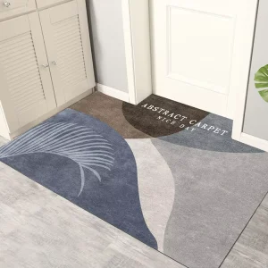 Household Entrance Doormat Entryway Mat Bedroom Door Mat Non Slip Polyester Terylene Rug Bathroom Toilet Mat Foyer Carpet Home