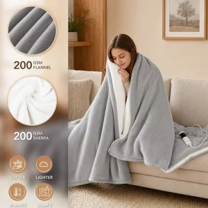 Household Washable Electric Heating Blanket for Winter Soft Plush Fabric Can Be Used As a Blanket