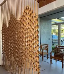 Housewarming Gift Large Modern Wall Art Wall Hanging Sliding Curtain Door Room Divider for Living Room