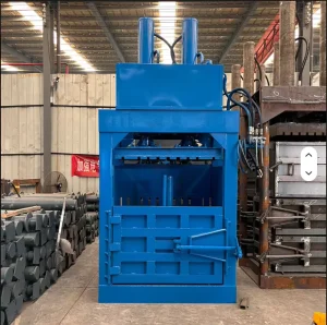 Hydraulic Pressing Compressor for Plastic PET Bottles Carton Boxes Cardboard Metal Aluminum Cans Fiber Vertical Baler Machine