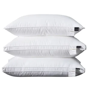 Hypoallergenic Cotton Down Proof Fabric Easy Clean Custom Square Microfiber Hotel Bed Pillow