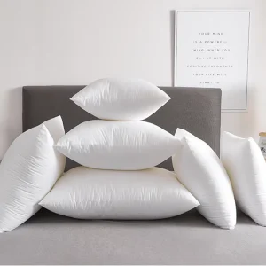 Hypoallergenic Throw Pillow Decorative Insert Square 100% Polyester Inches Bed and Couch Pillows Indoor Decorative Pillows