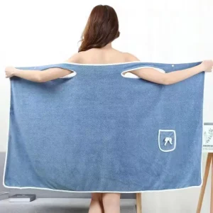 I 0311 Wearable Towel Bathrobe Fast Dry Washcloth Wrap Women Bath Towels Woman Sleepwear Towel