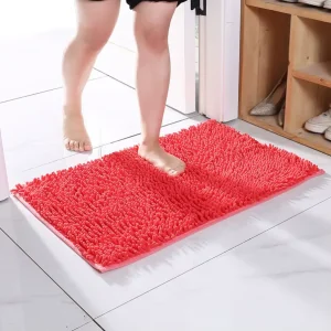 I 0321 Bathroom Mat Bath Carpest Bathtub Bed Side Feet Pad Toilet Floor Rugs Kitchen Doormat Non slip Solid Color