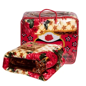 IDO Mink Blankets Arabic Style Thick Warm Double Ply Embossed Raschel Blankets Korean China Big Size