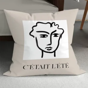 INS style Abstract Art Throw Pillow Plush Material Light Luxury Home Decor Cushion Printed Design PP Cotton Filling Square Shape
