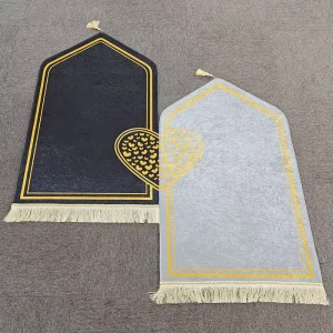 Ice Velvet Printing Blanket Couple Double Non slip Carpet Mat Home Decor 65X110CM Couple Gift Prayer Mat