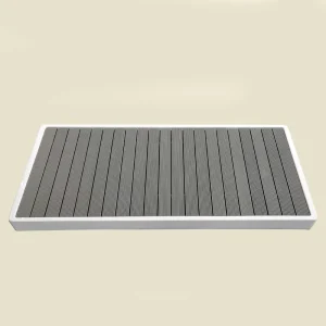 Icegalax Non Slip Wooden Bath Mat Waterproof Shower Floor Mat for Indoor Outdoor Cold Plunge Basin