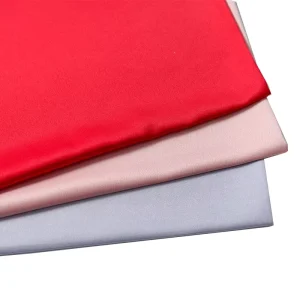 Imitated Acetic Double Face Satin Snow Fabric With 84 Colors in Stock for Wedding Dress