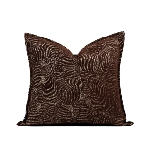 Imported Dark Brown Zebra Square Cushion Covers Chic Designer Pillows Cushions Decorative Home Throw Pillow Covers