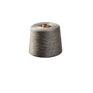In Stock 2# Grey 32S 100% Polyester Yarn for Sock Knitting