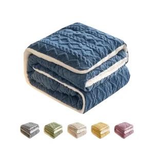 In Stock Custom China AB Version Luxury Mellow Soft Comforter Queen King Size Cotton Warm Bed Quilt for Winter