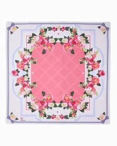 In Stock Modern Anti Slip Noise Reduction American Mahjong Mat Hand Painted Design Gift Family Party Games Flowers Purple OEM